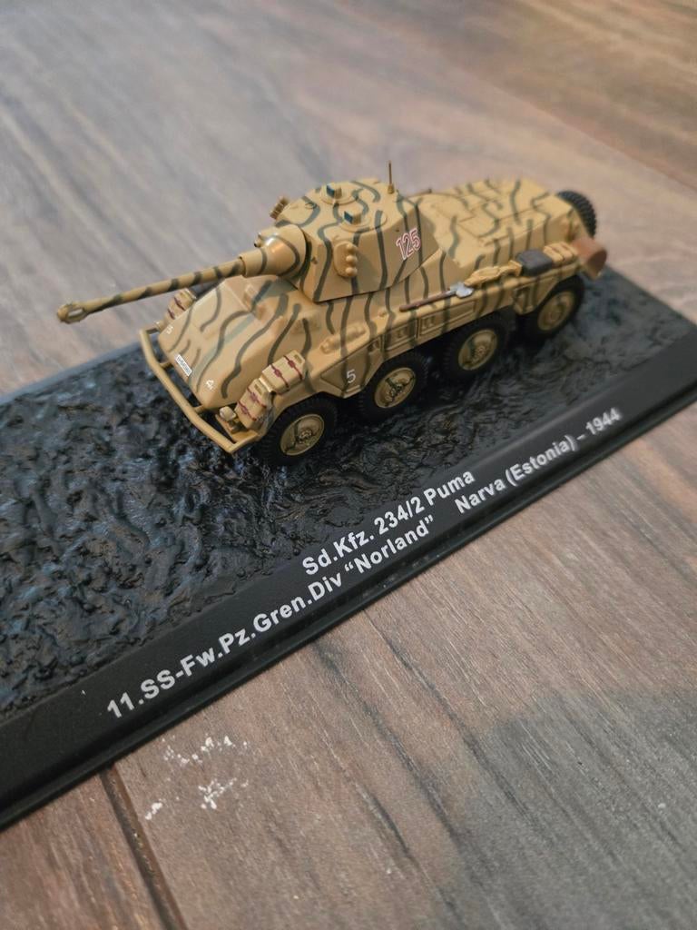 Altaya Sd.Kfz 234/2 Puma model 1:72, Verzenden, 1:50 of kleiner, Overige merken