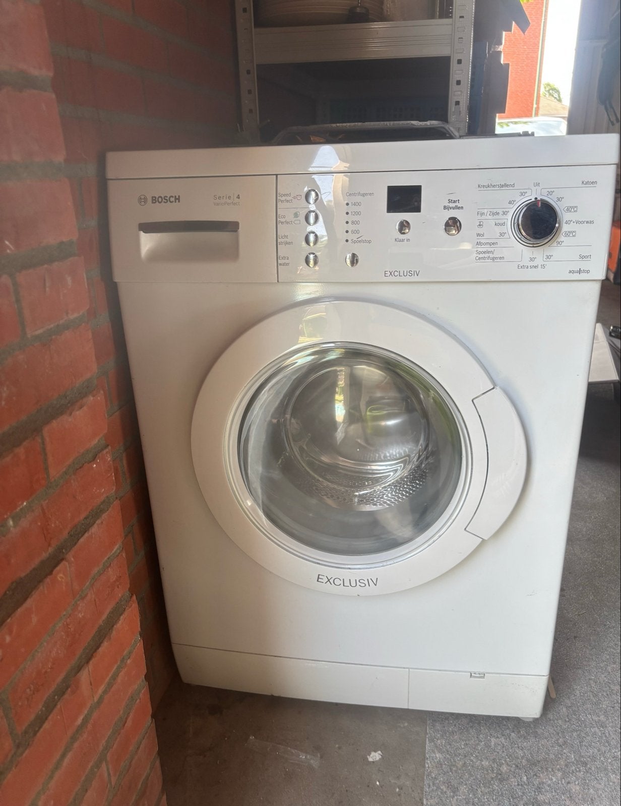 Bosch Serie 4 Exclusiv Wasmachine, Ophalen, Gebruikt, Voorlader, Kort programma