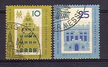 DDR (12) - 843+844 - Leipziger Messe 1961, Verzenden, DDR, Gestempeld