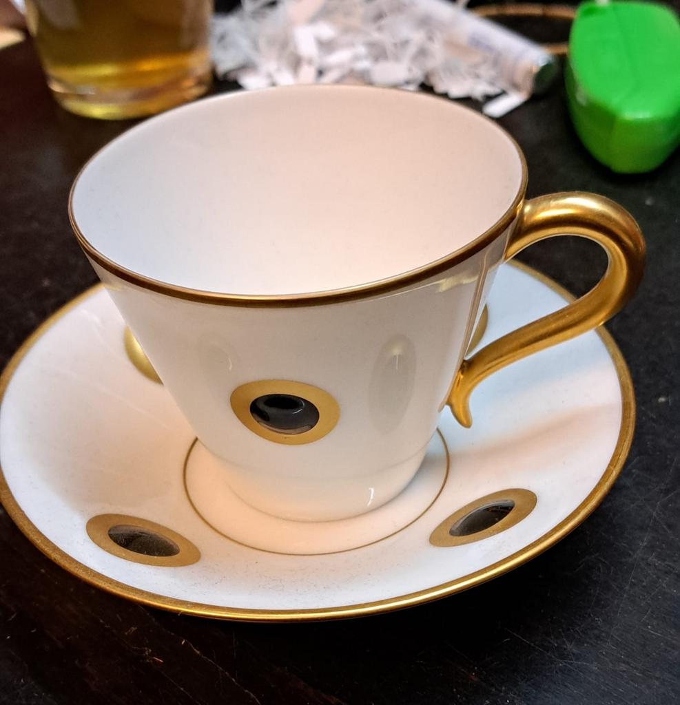 Bernardaud Limoges D. Gagnère "Ithaque" Kop en Schotel, Ophalen