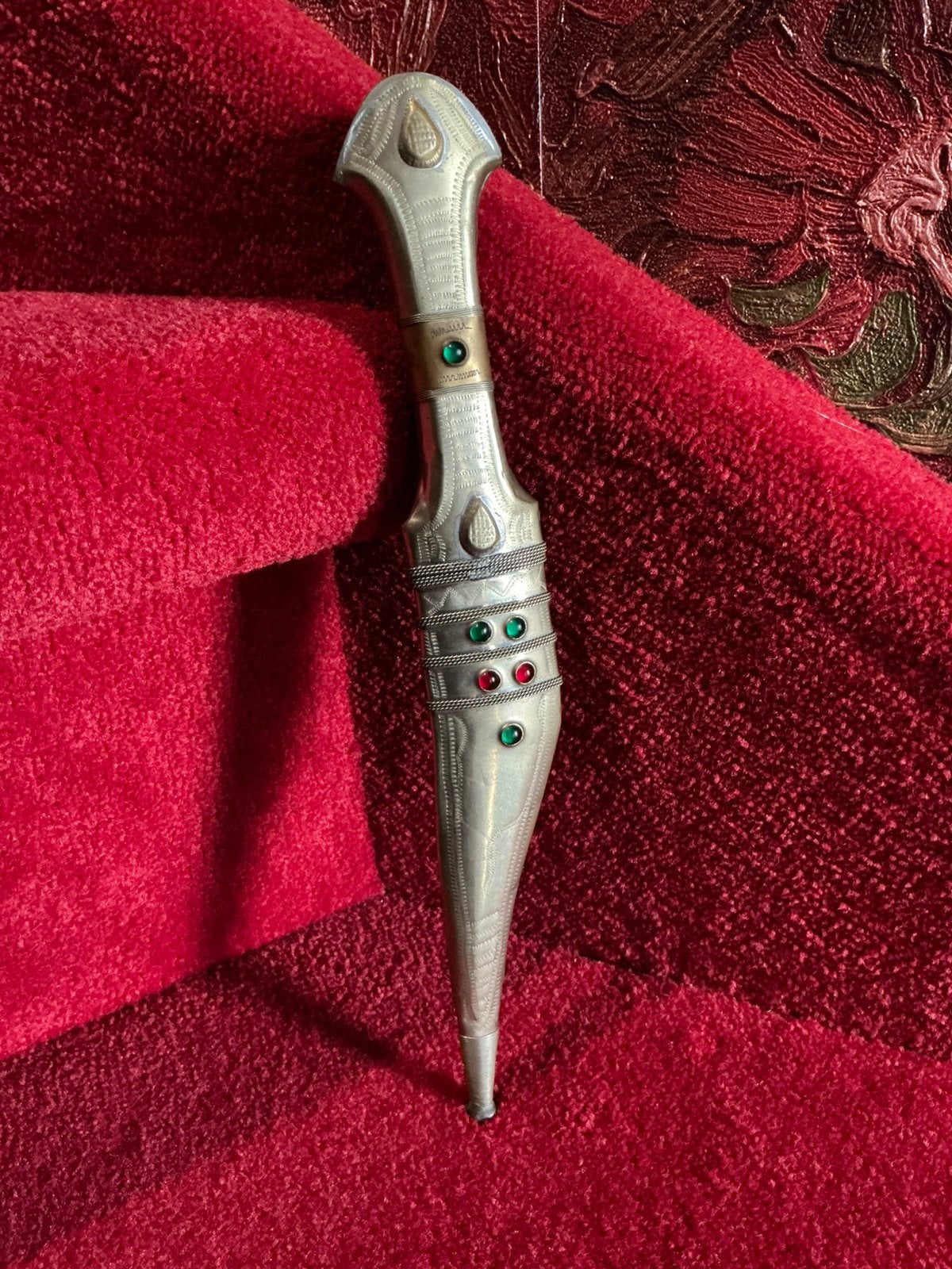 Oude Arabische Jambiya / Khanjar kromdolk ❤️ 28 cm, Antiek en Kunst, Kunst | Niet-Westerse kunst, Ophalen of Verzenden