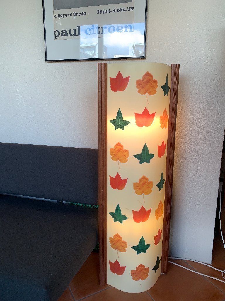 Vloerlamp slamp Made in Italy, Huis en Inrichting, Ophalen, Gebruikt, Hout, 150 tot 200 cm