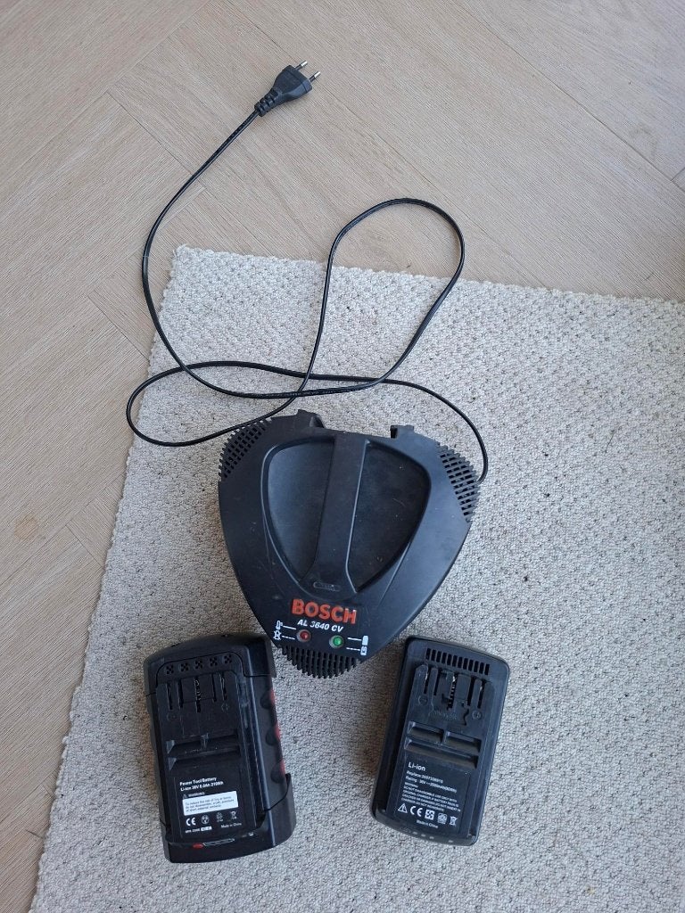 Accu en oplader Bosch, Ophalen, Gebruikt