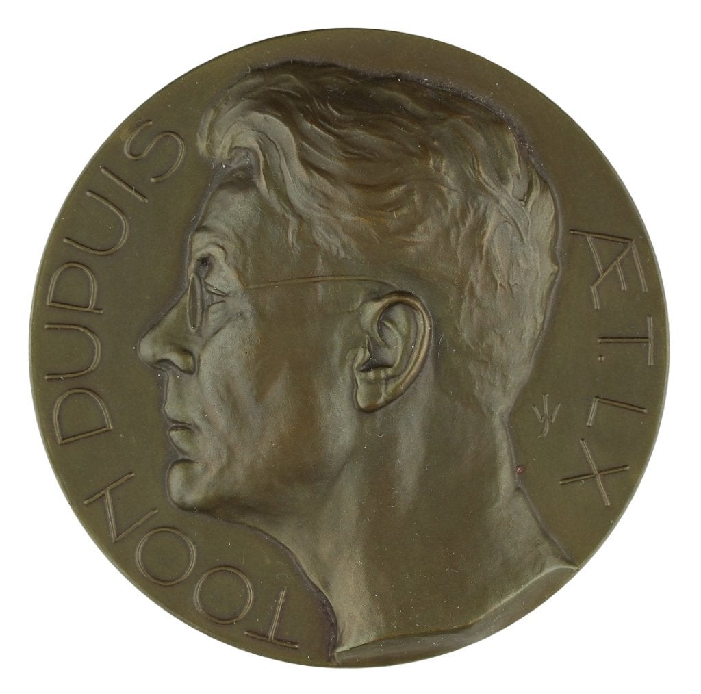 Dubbel VPK 1936 Jeanne Wichers : Toon Dupuis, Verzenden, Brons, Nederland