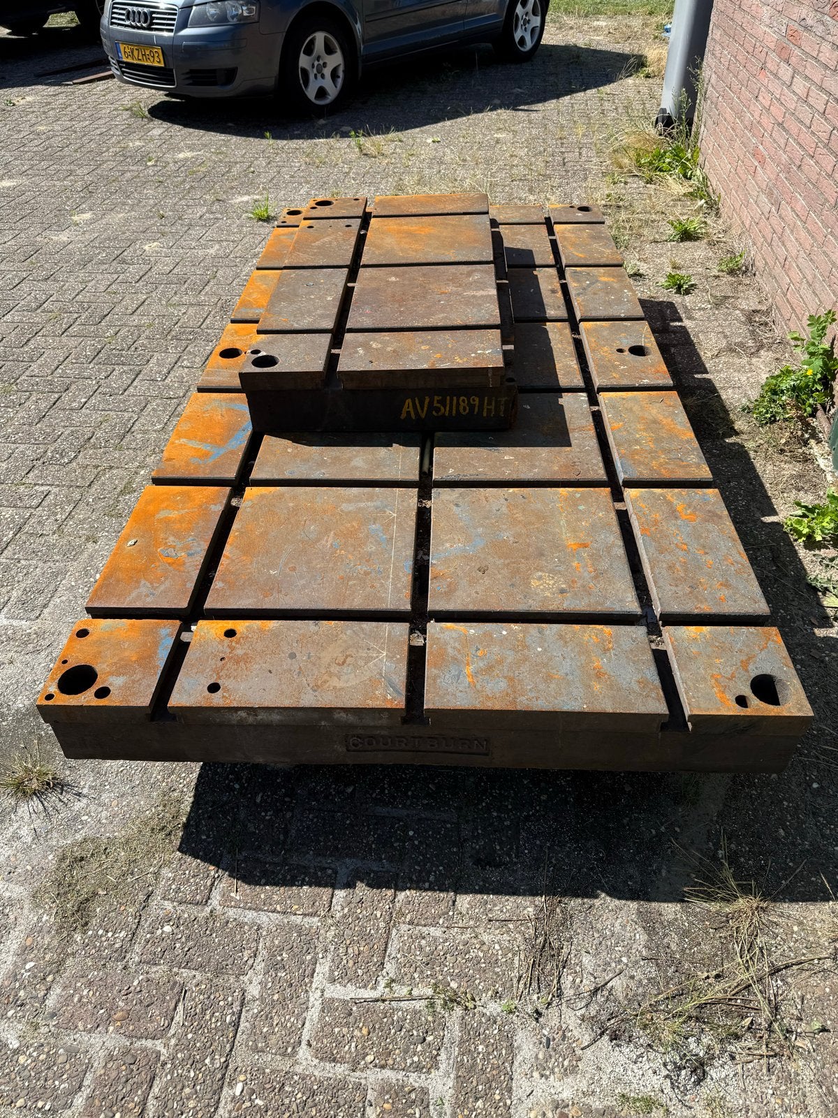 Spantafel platen - 1 goed, 1 met breuk (stuk aanwezig), Ophalen, O, O, O
