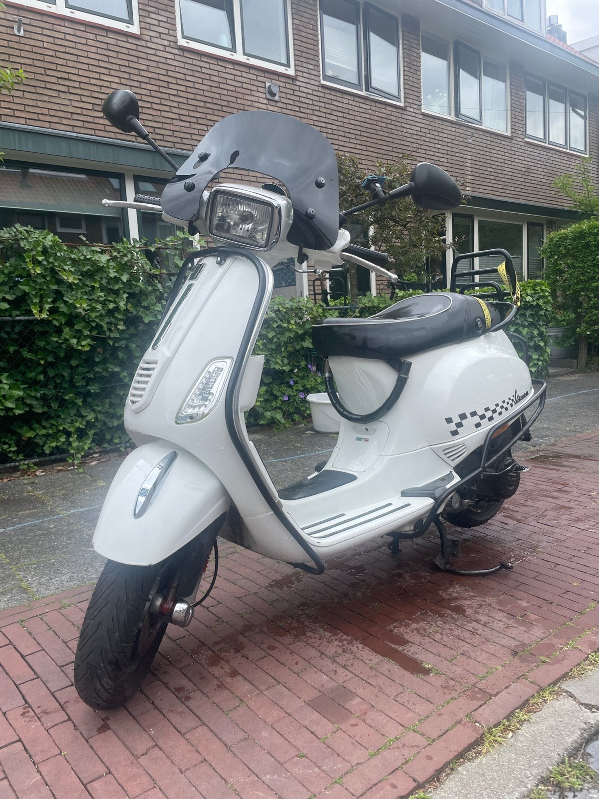 Vespa S50-geel kenteken-2008-33 846  km, Ophalen, Gebruikt, Maximaal 45 km/u, Vespa S