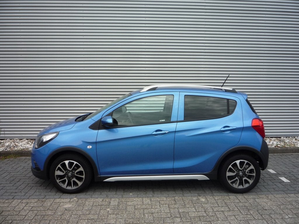 Opel KARL 1.0i (75Pk) Rocks Online-Edition Cruise Airco LMV, Voorwielaandrijving, Gebruikt, Blauw, 23 km/l