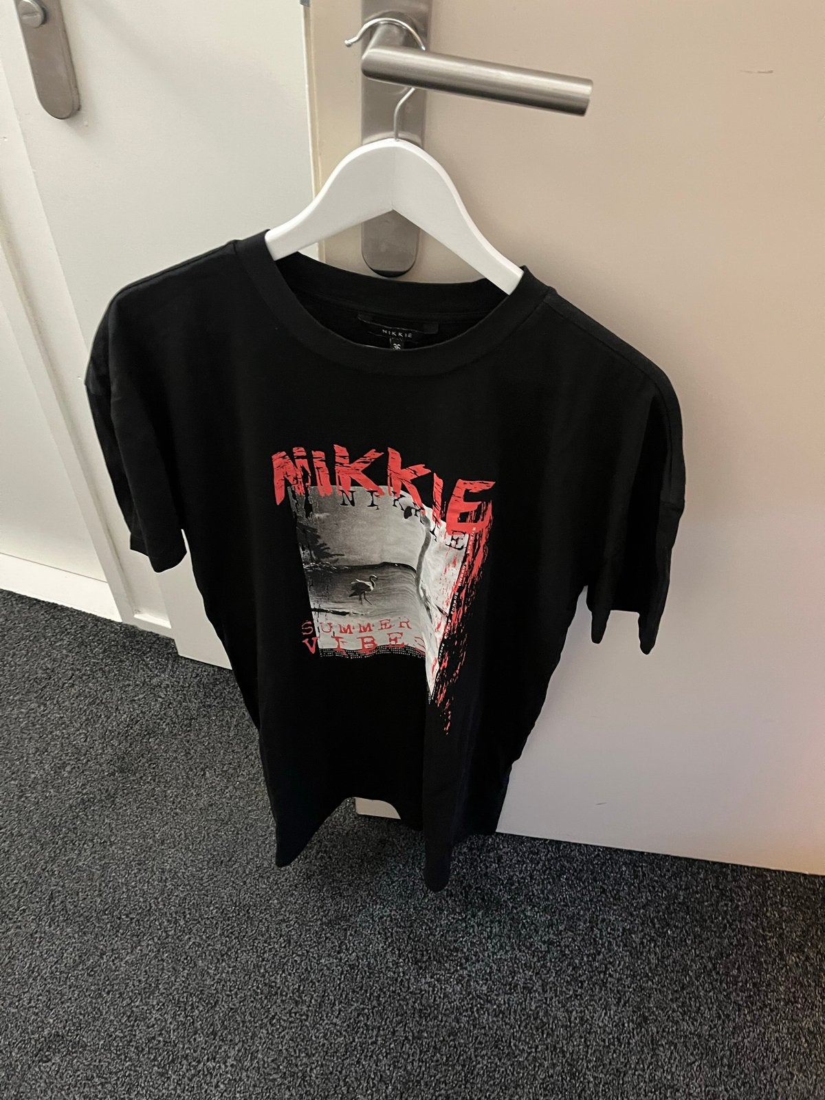 Nikkie T-shirt jurkje maat 36, Ophalen, Gedragen, Maat 36 (S), Zwart