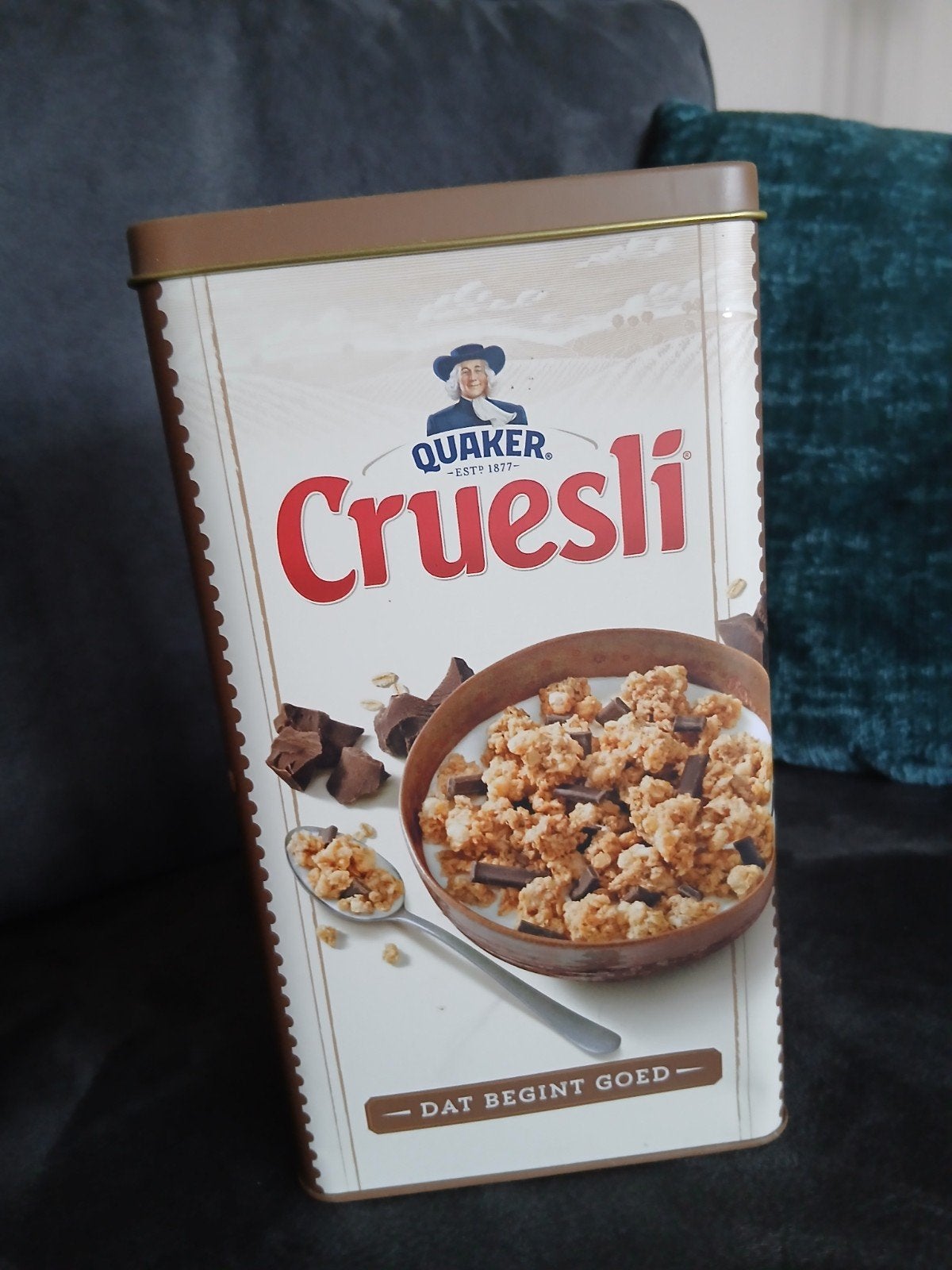 Quaker Cruesli blik, Ophalen of Verzenden, Overige