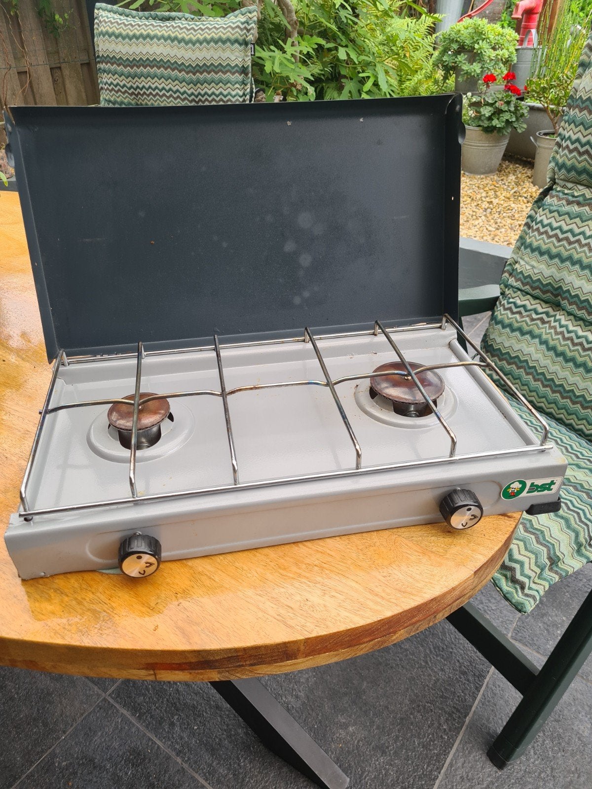 Camping gaskookplaat, Ophalen, Gebruikt
