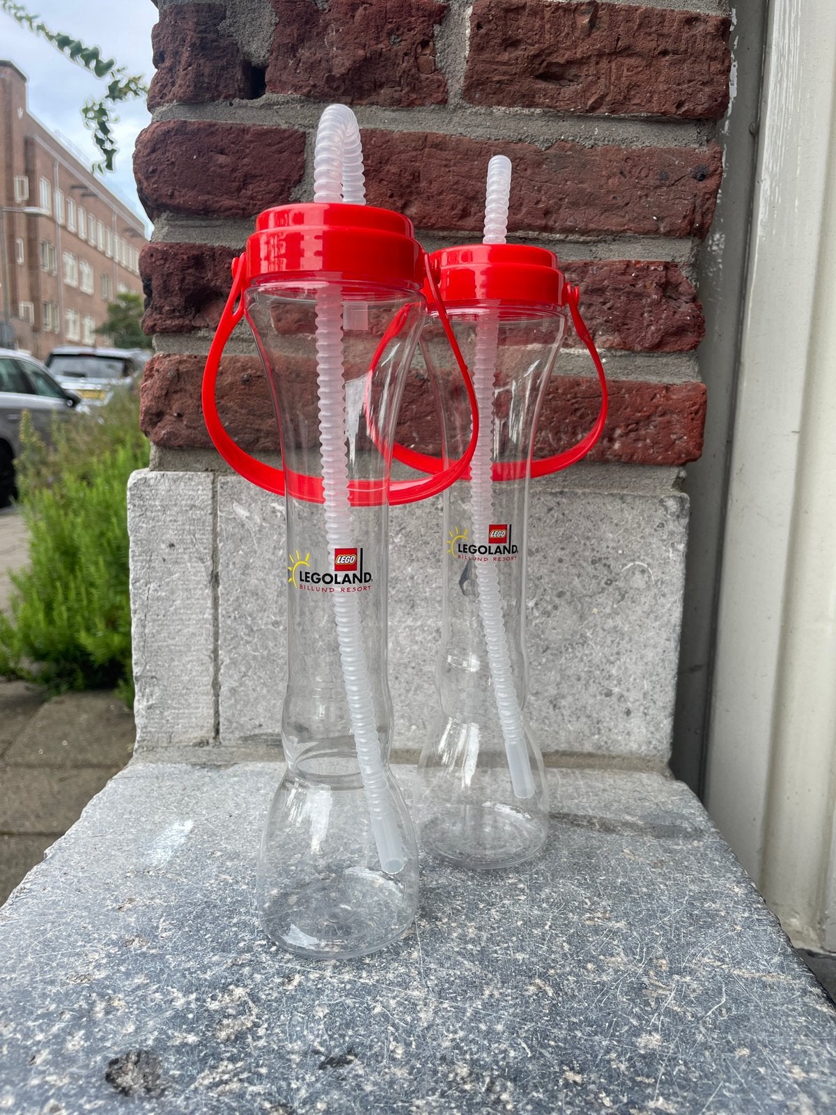 2x lego originele legoland billund slush ijs bekers, Lego, Accessoire, Ophalen of Verzenden, Zo goed als nieuw