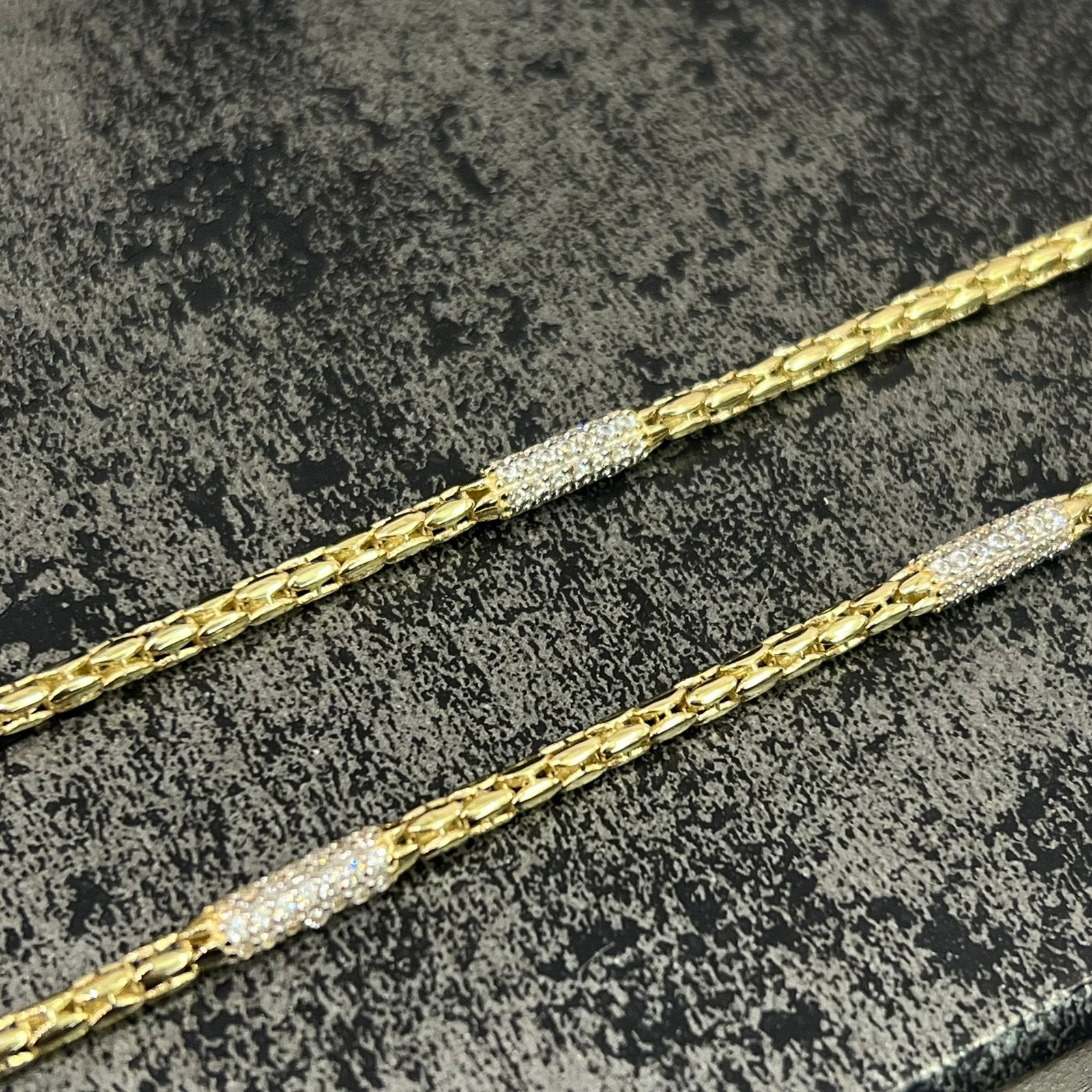 14 karaat gouden ketting prachtig schakel, Ophalen of Verzenden, Nieuw, Goud