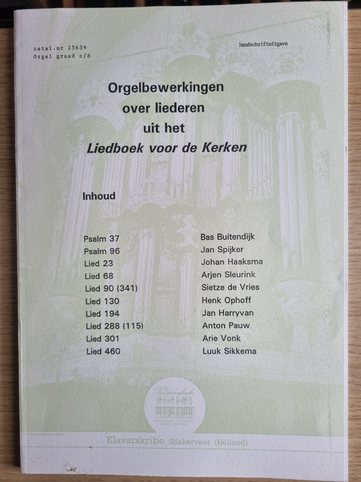 klavarskribo, orgelalbum Liedboek +psalmen, Muziek en Instrumenten, Ophalen of Verzenden, Religie en Gospel