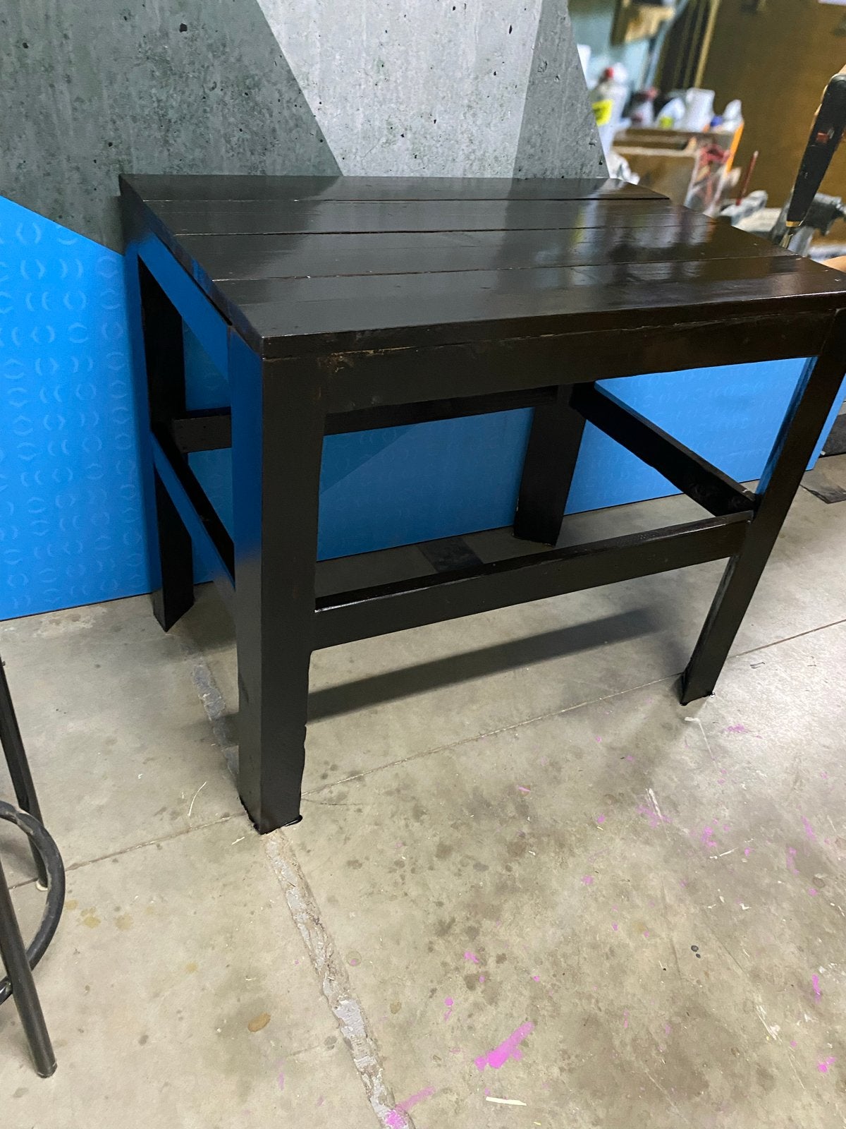 Zwarte Statafel / Stamtafel - 118x78x103 cm, Ophalen, Gebruikt