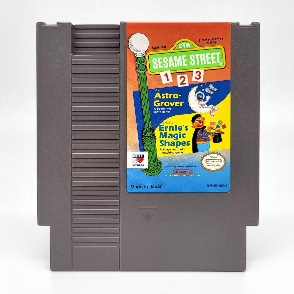 Sesame Street 123 - Nintendo NES Cartridge - USA-1, Spelcomputers en Games, Games | Nintendo NES, Gebruikt, Verzenden, Overige genres