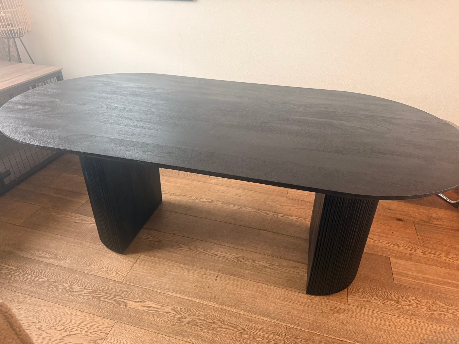 Eettafel 200cm NIEUW! Japandi, Ophalen, 200 cm of meer, 50 tot 100 cm, Zo goed als nieuw