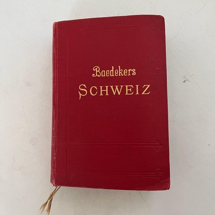 Antieke Baedekers reisgids Zwitserland, Boeken, Reisgidsen, Europa, Ophalen of Verzenden, Reisgids of -boek, Gelezen