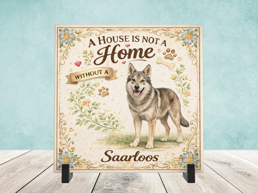A House is not a Home Without a Saarloos - Tegel, Verzenden, Nieuw