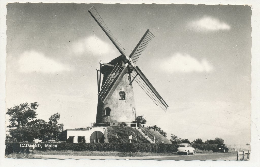 Cadzand - Molen, Ophalen of Verzenden, 1960 tot 1980, Gelopen, Zeeland