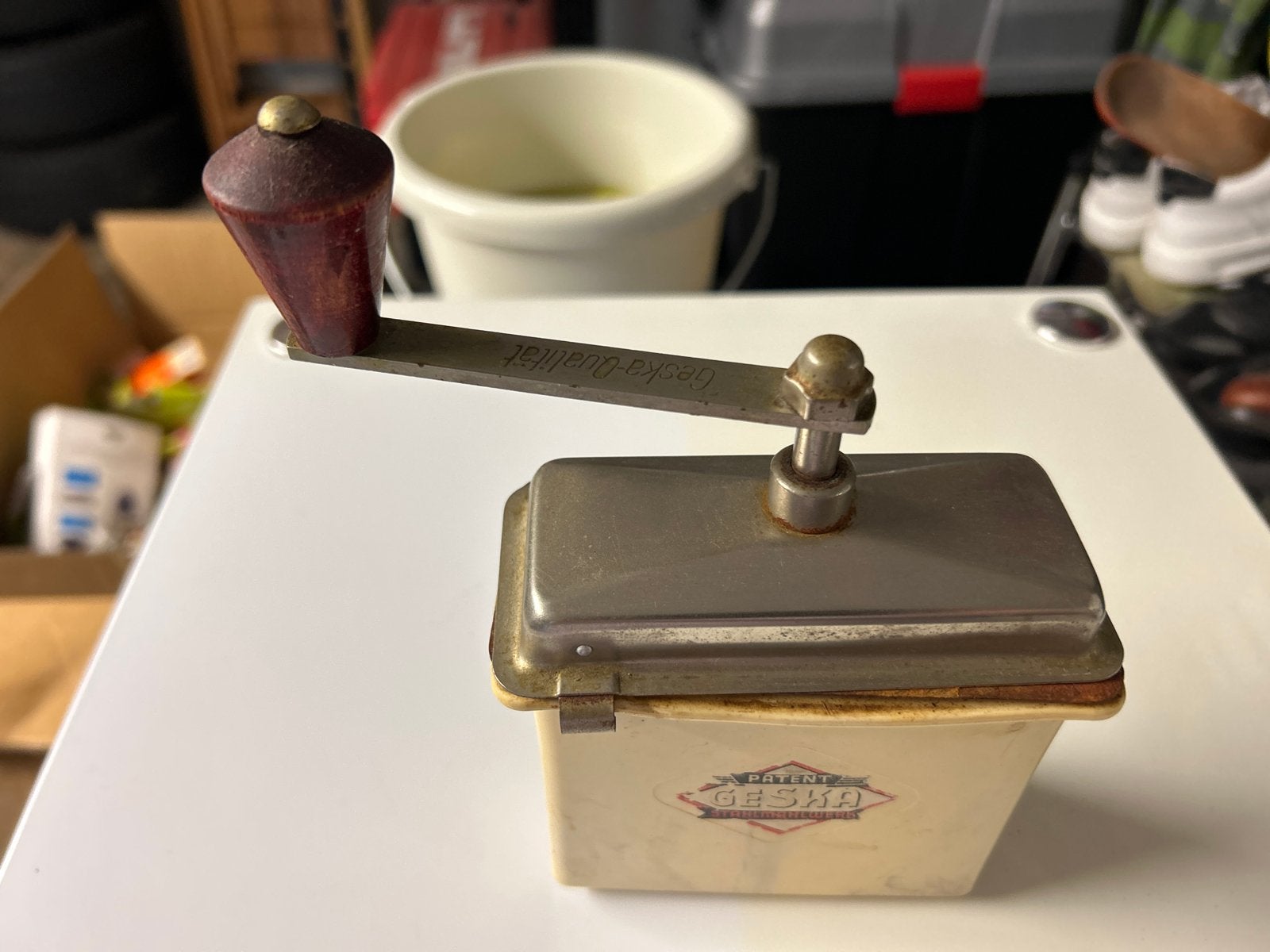 Vintage Geska Koffiemolen - Handmatig - Duitsland, Ophalen of Verzenden