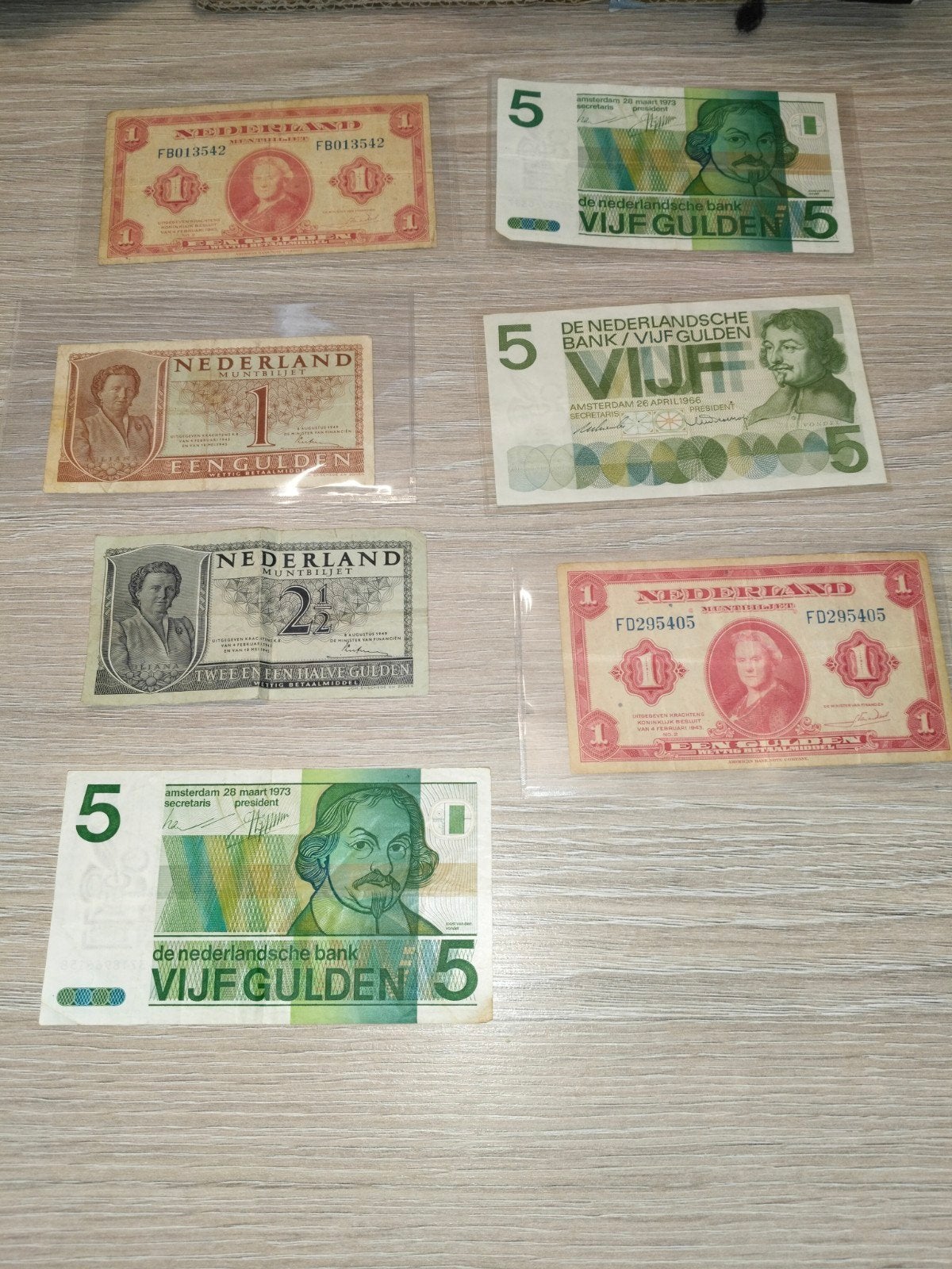 Oude bankbiljetten, Postzegels en Munten, Bankbiljetten | Nederland, Verzenden, 5 gulden, Los biljet