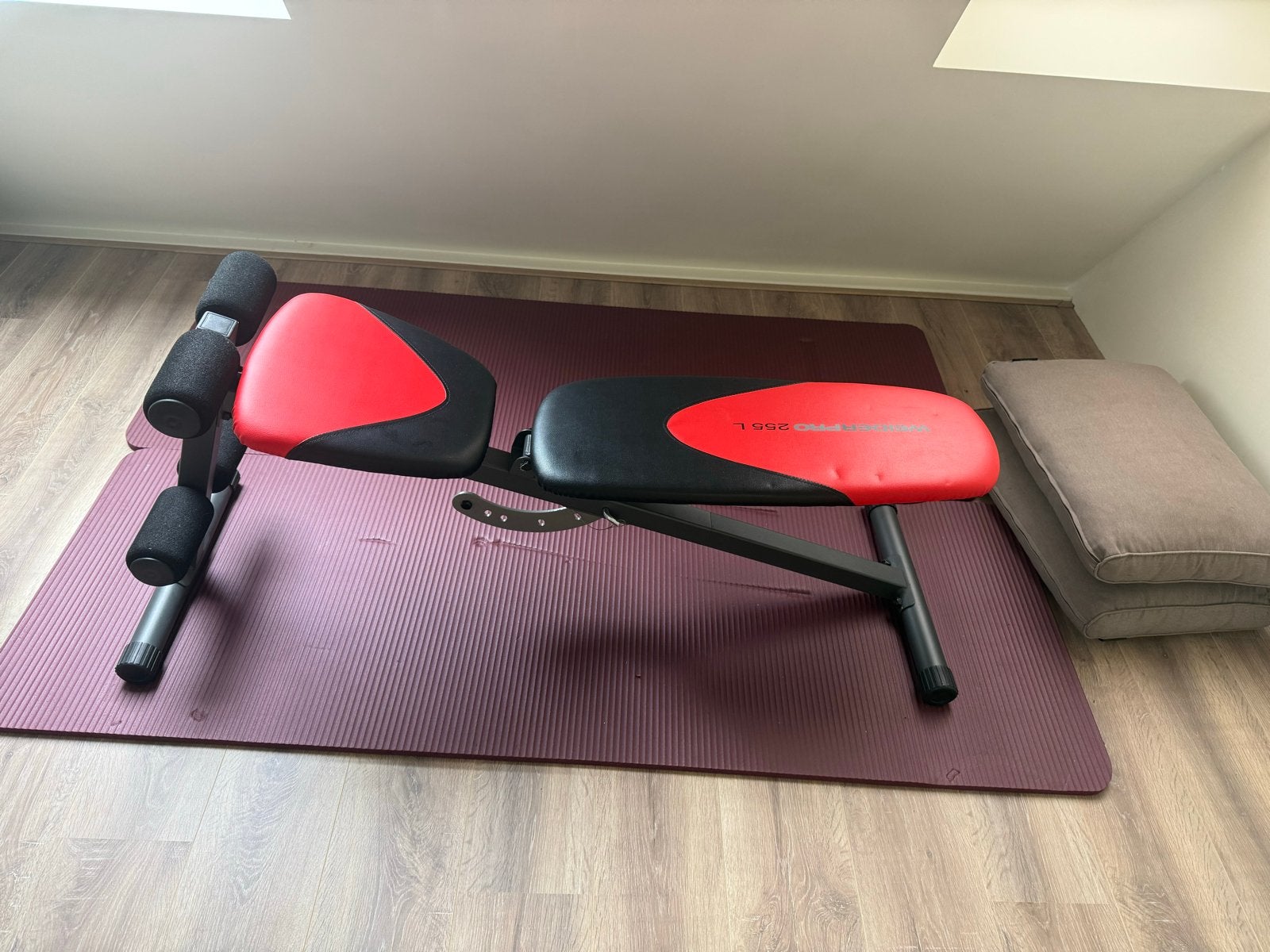 Weider Pro 255 L Fitnessbank, Sport en Fitness, Ophalen, Zo goed als nieuw, Borst, Fitnessbank