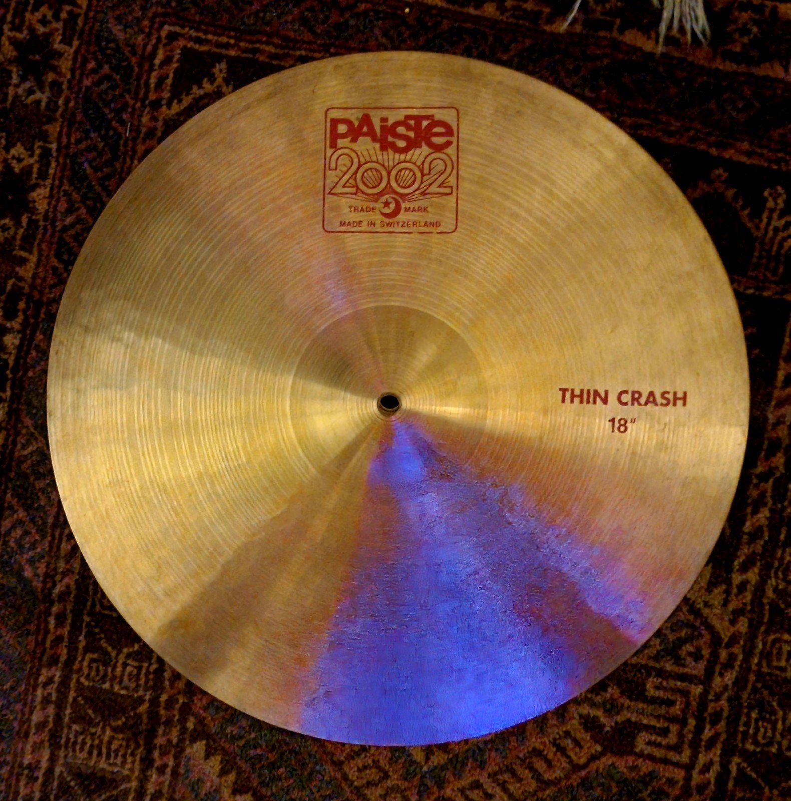 Paiste 2002 Thin Crash 18 inch bekken, Muziek en Instrumenten, Ophalen of Verzenden, Gebruikt