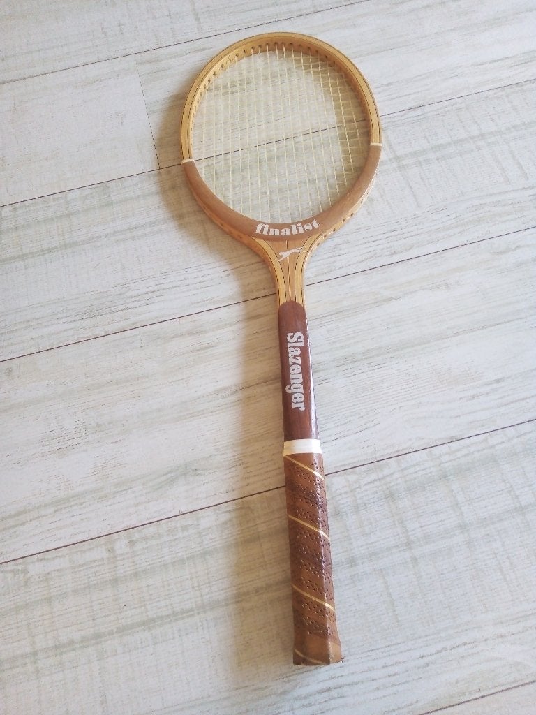 vintage slazenger finalist hout tennisracket (Gripmaat L4), Sport en Fitness, Overige merken, L4, Ophalen of Verzenden, Zo goed als nieuw
