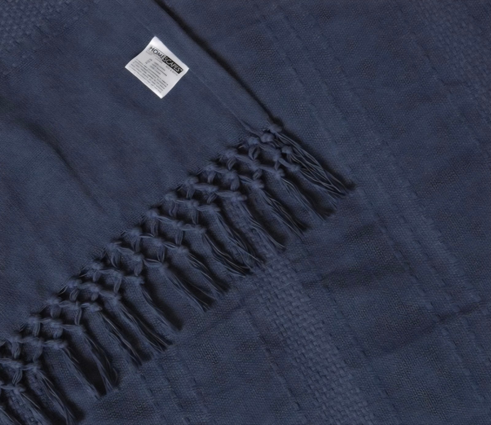 Grote sprei / plaid - Blauw, Landelijk & Stoer, Katoen, 250 cm, Ophalen of Verzenden, Zo goed als nieuw