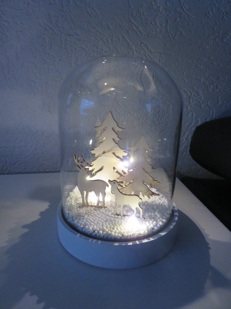 Stolp met verlichting  Afmeting 20 cm x 12 cm, Ophalen of Verzenden