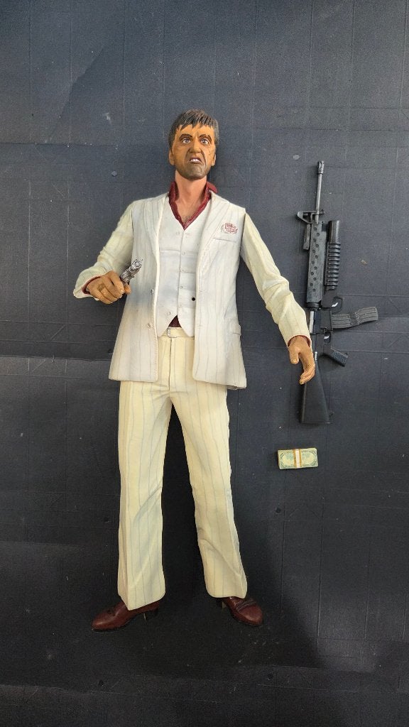scarface tony montana action figure 50 cm, Verzamelen, Ophalen of Verzenden, Gebruikt