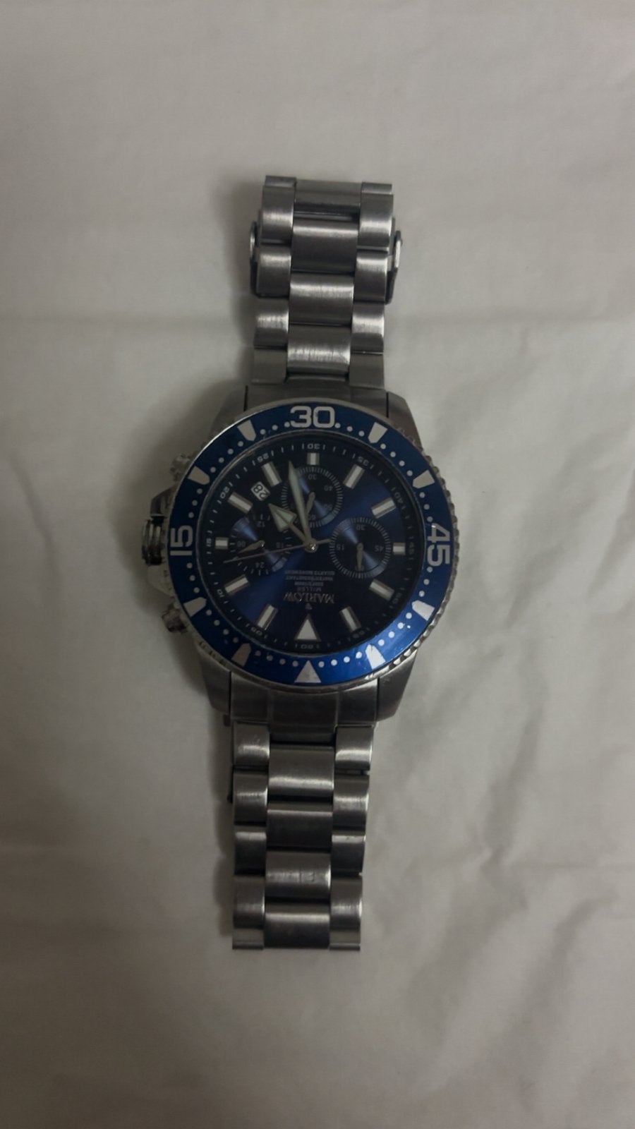 Marlow Miller horloge – RVS – stalen band, Ophalen, Zo goed als nieuw, Staal, Overige merken
