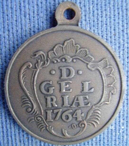 Draagpenning Gelriae 1764, Postzegels en Munten, Penningen en Medailles, Ophalen of Verzenden, Overige materialen, Nederland