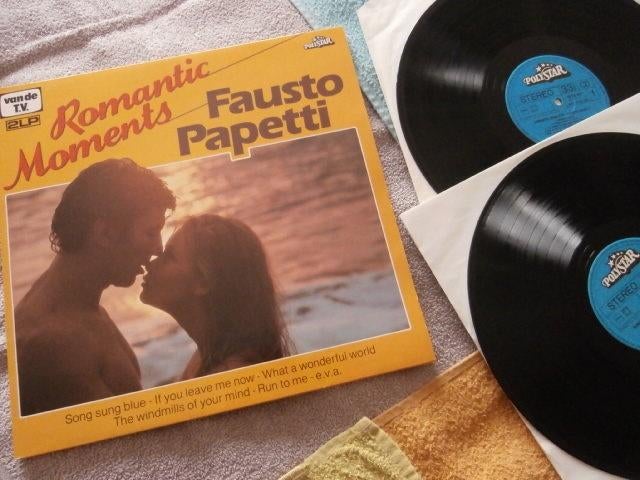 2-LP - Fausto Papetti - Romantic Moments., Cd's en Dvd's, Vinyl | Pop, Ophalen of Verzenden, Zo goed als nieuw, 12 inch