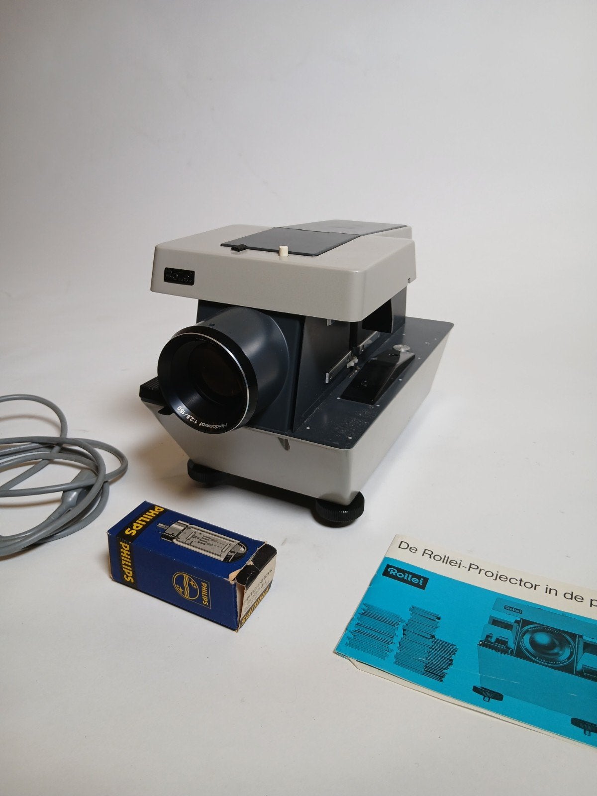 Vintage Rollei Projector met koffer en handleiding, Ophalen of Verzenden, Gebruikt