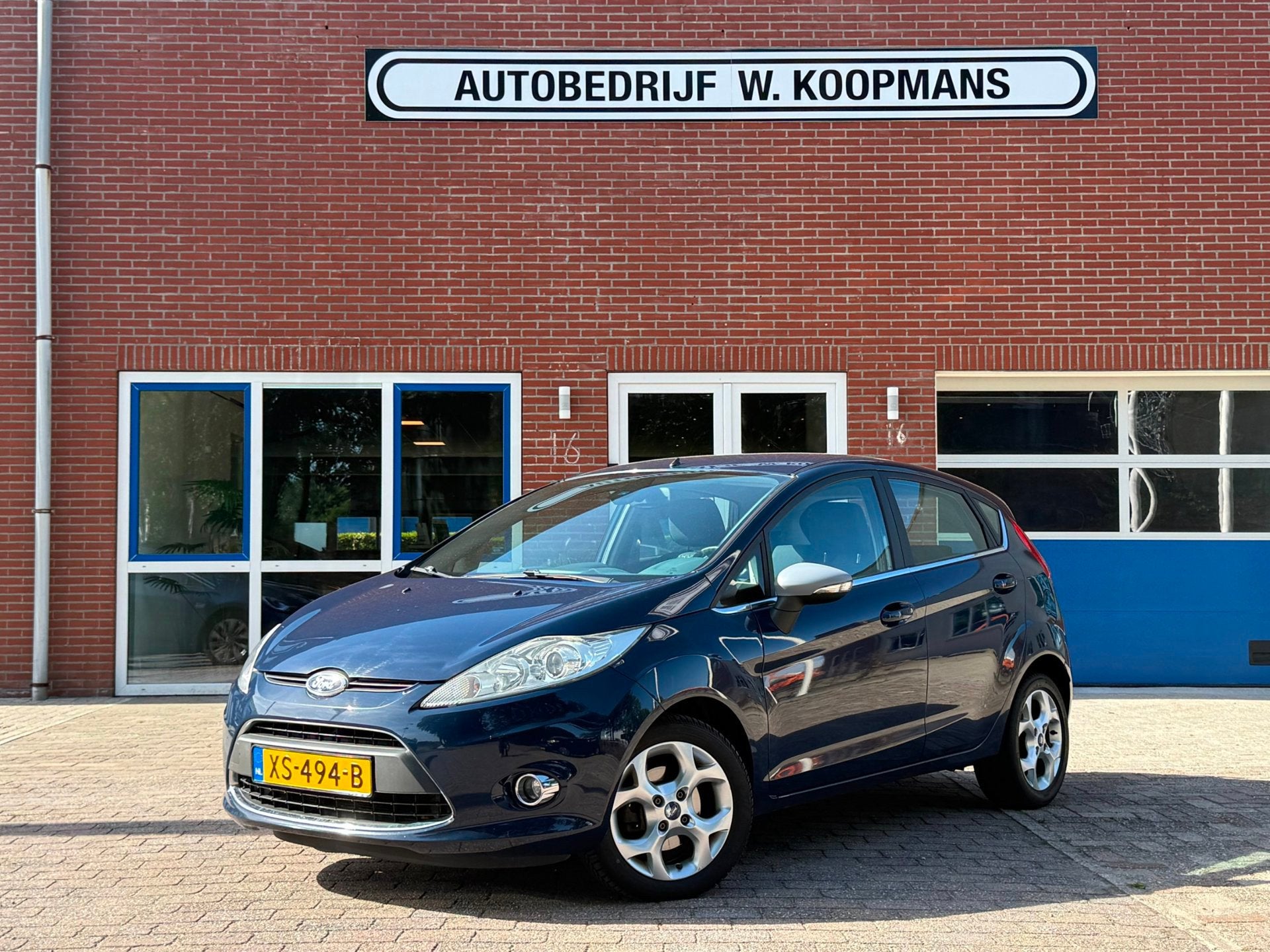 Ford Fiesta 1.4 Trend, Auto's, Stof, Zwart, Blauw, Bedrijf