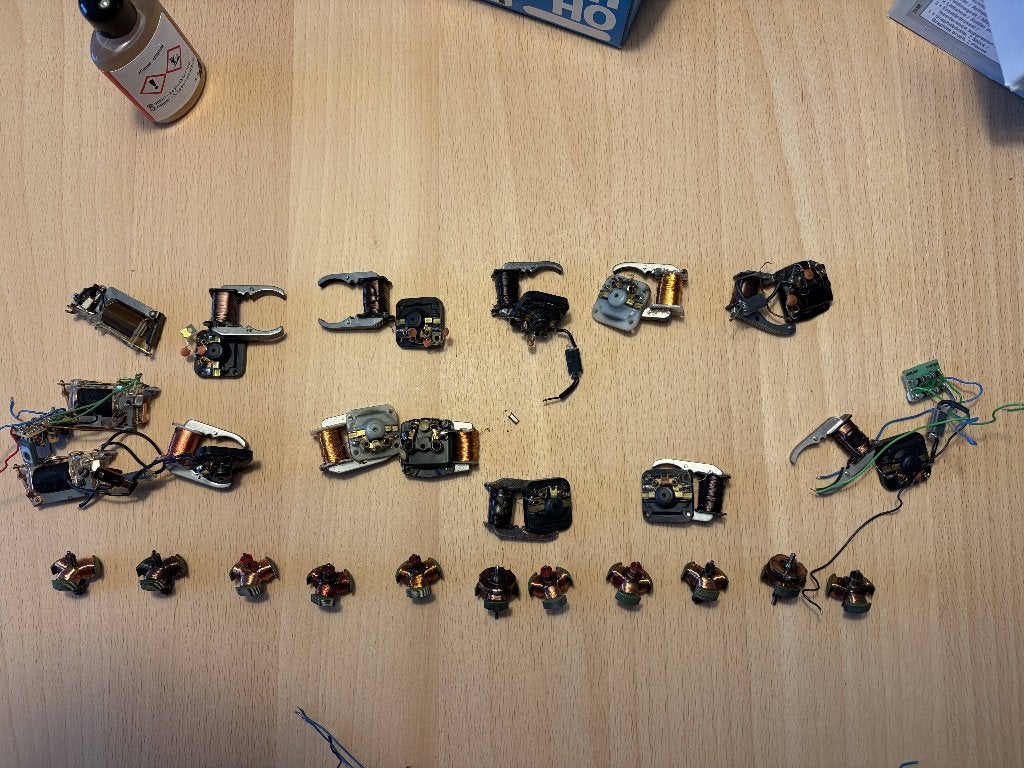 Marklin 12x motoronderdelen 8x delta digitaal decoder partij, Wisselstroom, Gebruikt, Overige typen, Ophalen of Verzenden