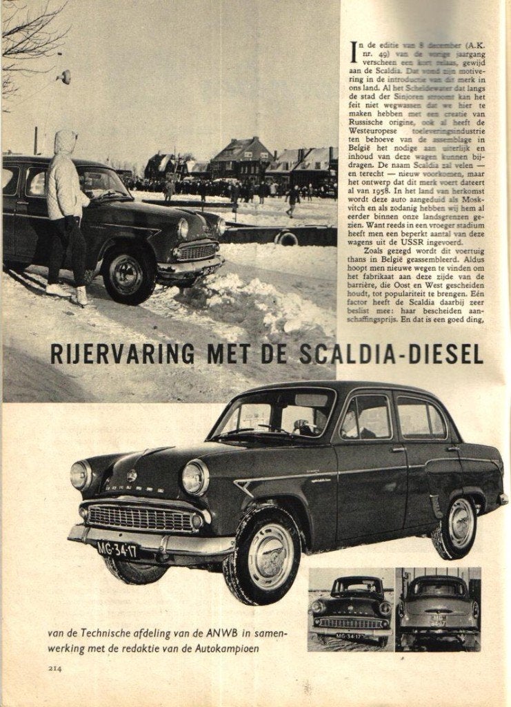 Autokampioen test Scaldia Diesel Februari 1963, Ophalen of Verzenden, Gelezen, Overige merken
