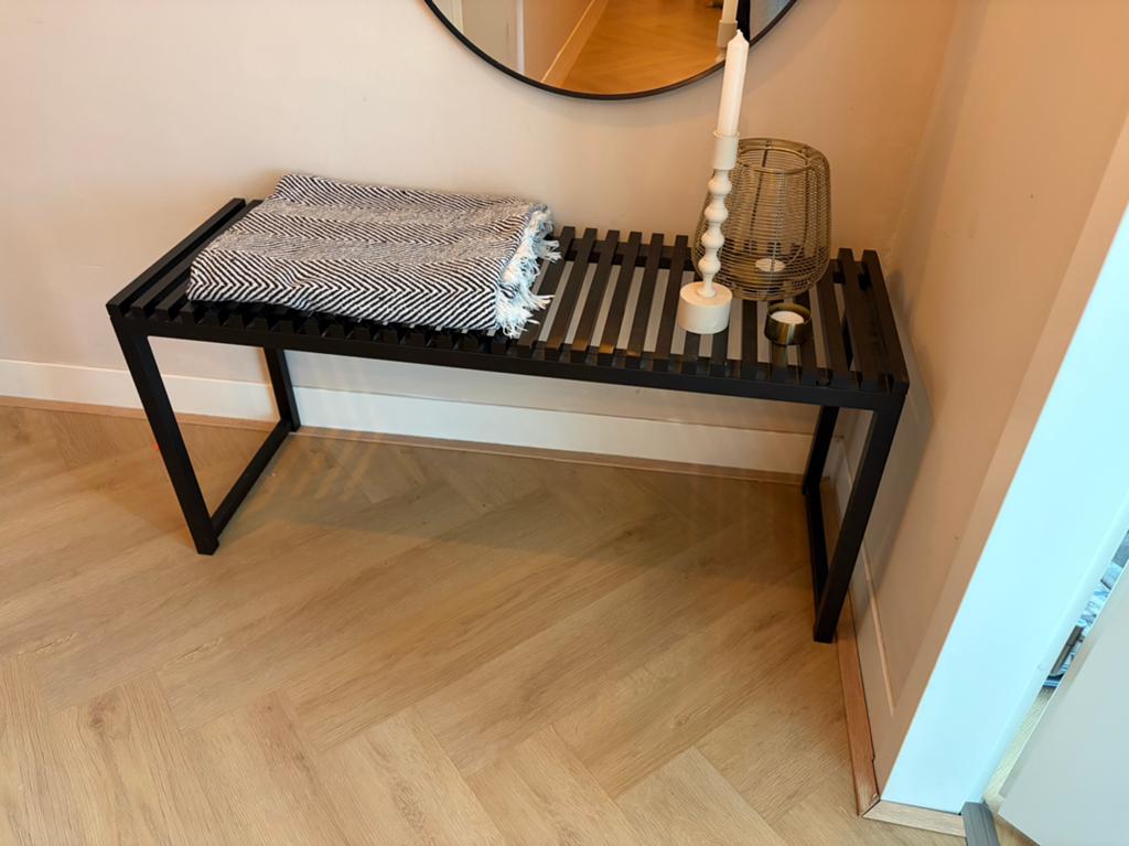 Houten bankje, Ophalen, Minder dan 50 cm, 75 tot 100 cm, Zo goed als nieuw