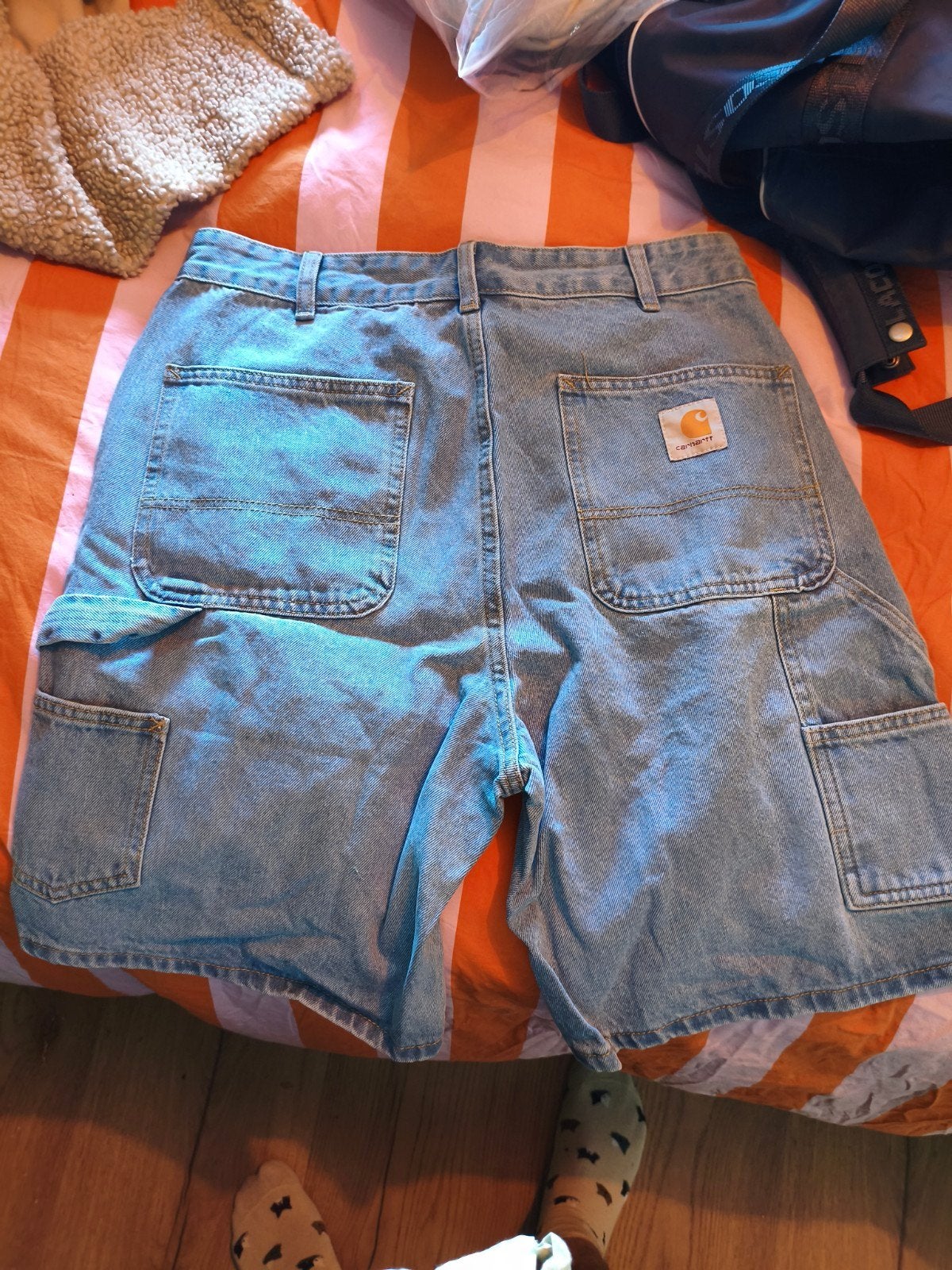 Carhartt Cargo Shorts - Maat W32, Kleding | Heren, Spijkerbroeken en Jeans, Ophalen, Blauw, Carhartt, Nieuw