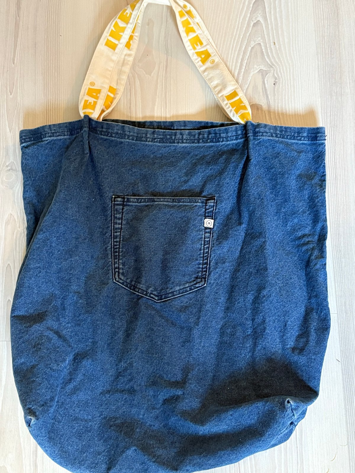 Unieke denim IKEA-tas - Limited edition Russel, Ophalen of Verzenden, Gebruikt, Blauw, Shopper