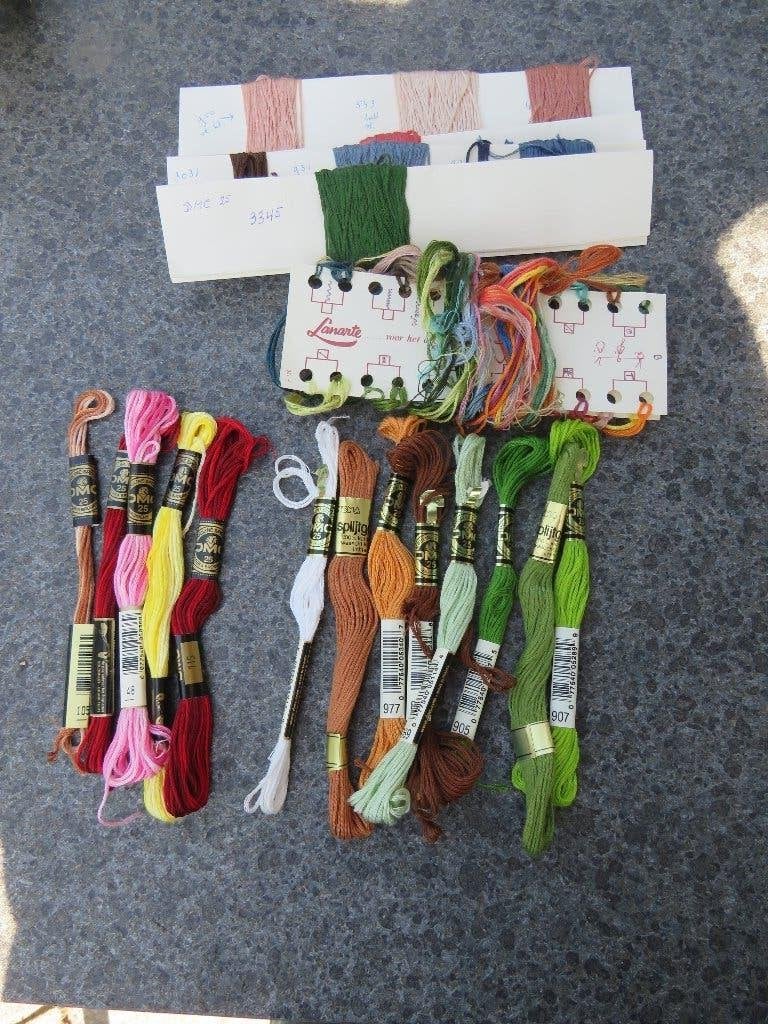 Setje vintage DMC 25  Coton  borduurgaren, katoen, nieuw, Ophalen of Verzenden, Nieuw, Handborduren, Borduurgaren of Zijde