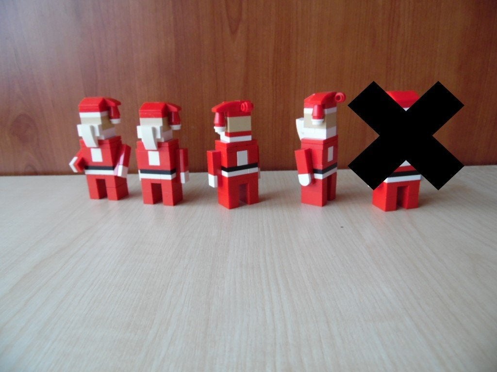 Lego Kerstmannetjes voor in de boom, Ophalen of Verzenden, Zo goed als nieuw