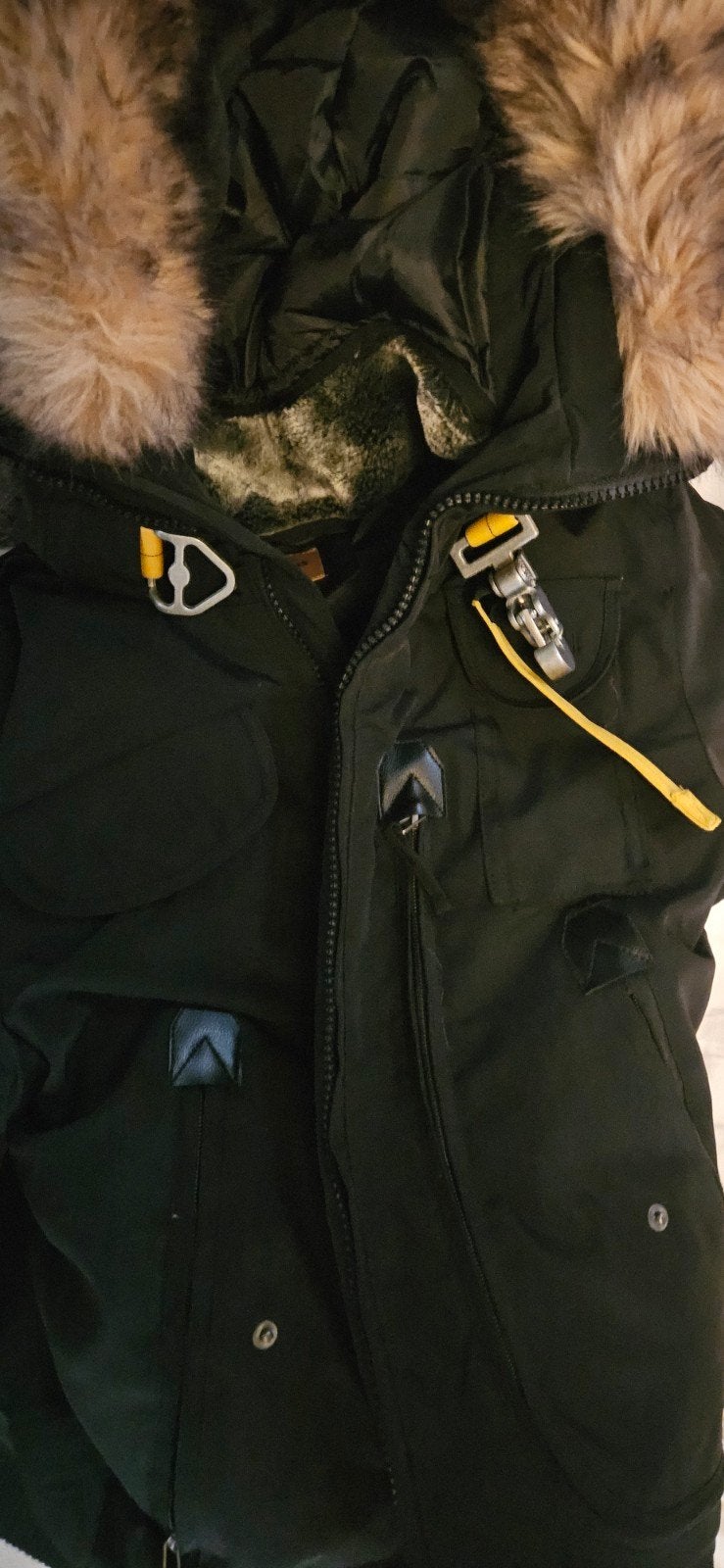 Parajumpers Jas - Zwart met Bontkraag, Zwart, Nieuw, Maat 36 (S), Parajumpers