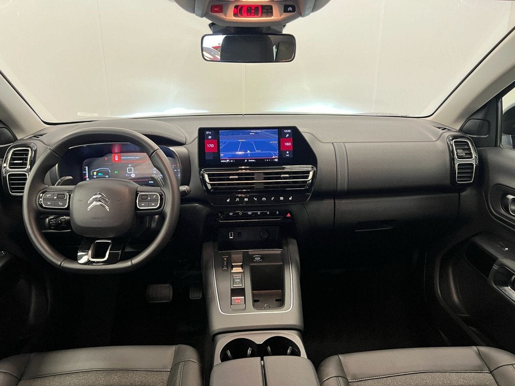 Citroën C5 Aircross 1.2 HYBRID - AUTOMAAT/ 145 PLUS / NAVI, Auto's, Citroën, 12 maanden, Gebruikt, 1199 cc, Leder en Stof