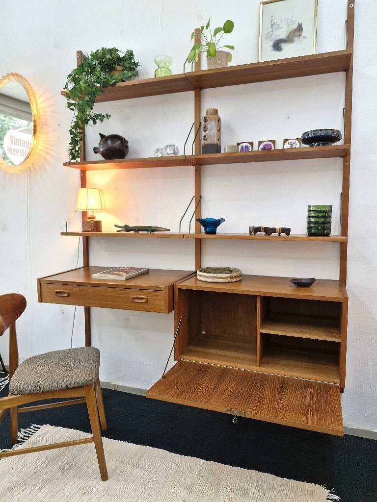 Vintage wandsysteem Randers PS system Deens design + stoel, Ophalen, Gebruikt, ., Minder dan 150 cm