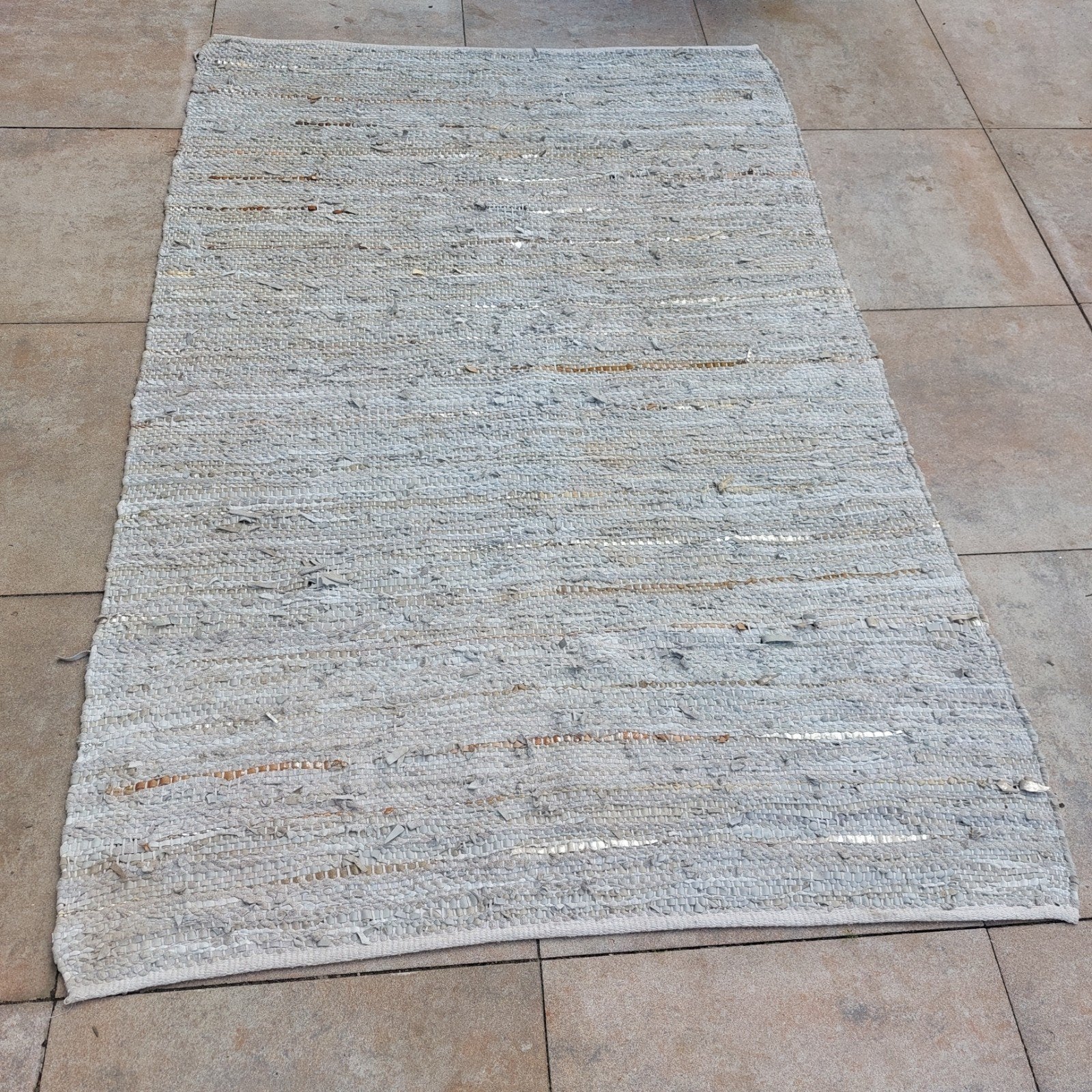 Vloerkleed Broste Copenhagen, Ophalen, Blauw, Rechthoekig, 200 cm of meer