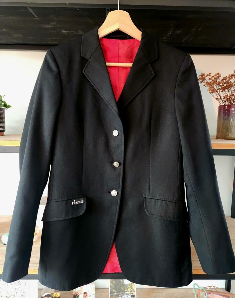 Pikeur wedstrijdjasje maat 36 zwart, Dieren en Toebehoren, Paardrijkleding, Ophalen of Verzenden, Zo goed als nieuw, Dressuur