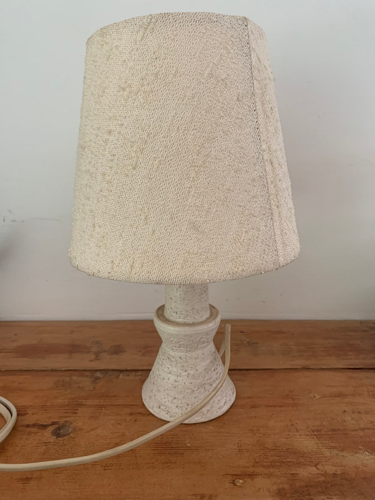 midcentury tafellamp keramiek retro, Ophalen of Verzenden, Keramiek, Met kap
