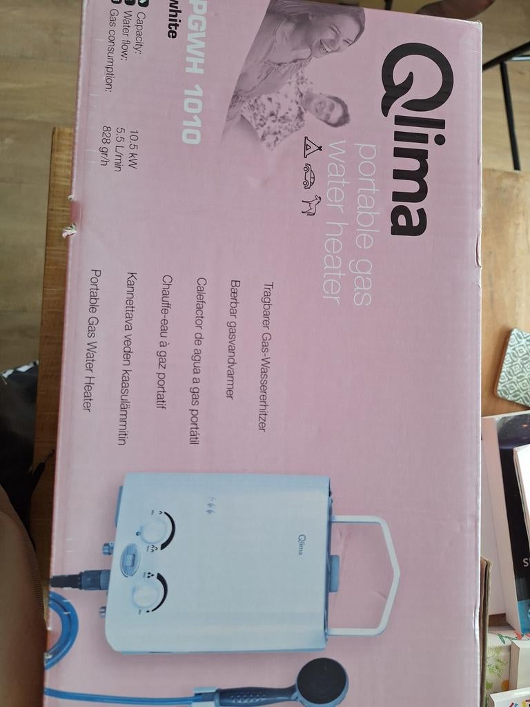 Qlima portable gas water heater camper boot, Ophalen of Verzenden